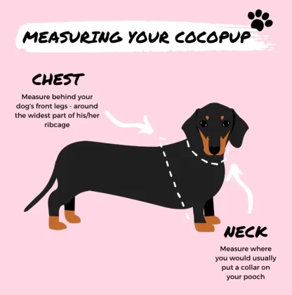 Cocopup - Black Leopard Adjustable Neck Harness - Medium - Neck = 39-50cm/ Chest = 46-60cm