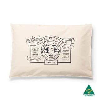 Snooza Organic Pet Futon – Natural – Breathable Wool Blend, Organic Cotton, Machine Washable, Eco-Friendly Comfort for Pets – Mindiampets.com.au