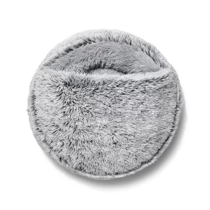 Snooza Calming Hoodie Cuddler – Silver Fox, Hooded Dog Bed for Anxiety, EcoFresh Filling, Machine Washable, Made in Australia – Mindiampets.com.au