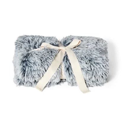 Snooza Calming Cuddler Blanket – Chinchilla & Silver Fox, Reversible, Plush Dog Blanket, Small & Large Sizes – Mindiampets.com.au