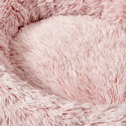 Snooza – Calming Cuddler Pet Bed – Bliss Pink, Soft Faux Fur, Washable & Eco-Friendly, Available in S, M, L, XL – Mindiampets.com.au