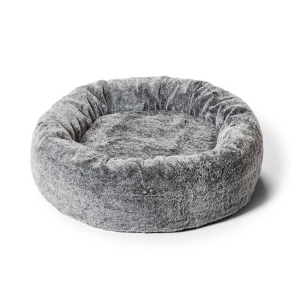 Snooza Cuddler – Chinchilla Faux Fur Dog Bed, Washable Covers, Eco Filling, Nesting Comfort, Multiple Sizes – Mindiampets.com.au