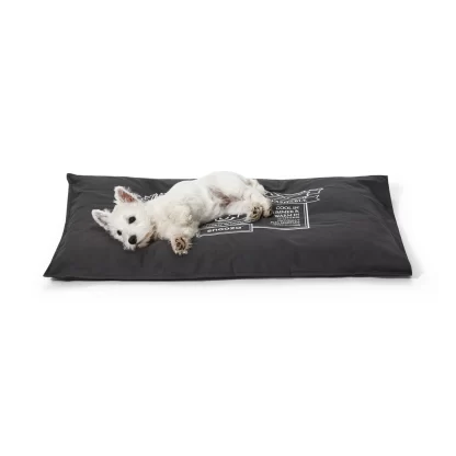 Snooza Organic Pet Futon – Charcoal – Breathable Wool Blend, Organic Cotton, Machine Washable, Eco-Friendly Comfort for Pets – Mindiampets.com.au