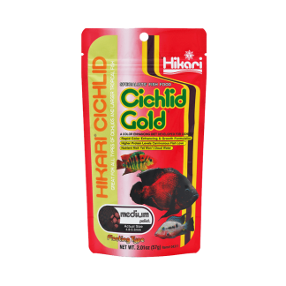 Hikari Cichlid Gold – Colour Enhancing Floating Pellets for Carnivorous Cichlids & Large Tropical Fish – Baby to Large Sizes – Mindiampets.com.au