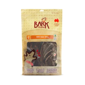 Bark & Beyond Kangaroo Ribs are 100% natural, protein-rich, and help clean teeth. No preservatives, additives, hormones, or antibiotics.