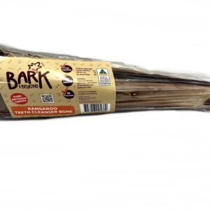 Bark & Beyond Kangaroo Teeth Cleanser Bone supports dental health by removing tartar. 100% kangaroo. No preservatives, additives, hormones, or antibiotics.