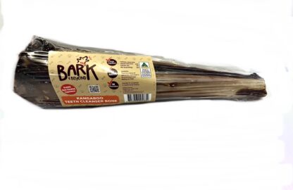 Bark & Beyond Kangaroo Teeth Cleanser Bone supports dental health by removing tartar. 100% kangaroo. No preservatives, additives, hormones, or antibiotics.