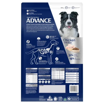 Advance Adult Dog Food – All Breed – Active Formula 13kg | High Protein & Energy | Australian Made, Gut & Joint Support | Mindiampets.com.au - Image 2