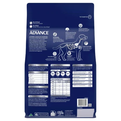 Advance – Adult Dog – Medium Breed – Chicken | 13kg | Dental, Skin, Coat & Gut Health | No Wheat or Soy | Australian Made Premium Dog Food