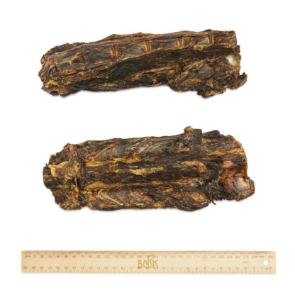 Bark & Beyond Kangaroo Tail is a natural chew that helps clean teeth and supports bone health. No preservatives, additives, hormones, or antibiotics.