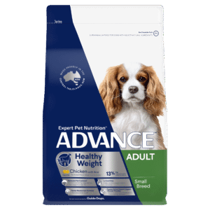 Advance – Adult Dog – Small Breed – Healthy Weight | 2.5kg | Weight Management & Coat Health | Australian Made | No Wheat or Soy