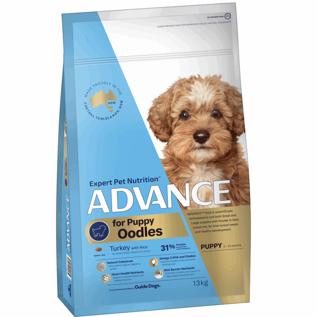 Advance – Puppy – Oodles | 2.5kg | Tailored Nutrition for Cavoodle, Spoodle, Moodle Puppies | Skin, Gut & Brain Support | Australian Made