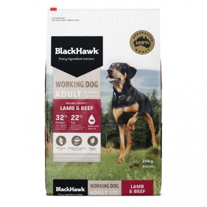 Black Hawk Working Dog Lamb & Beef – High Energy Food