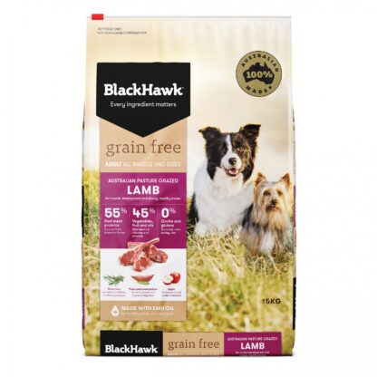 Grain Free Lamb Dog Food | Black Hawk Adult Formula AU