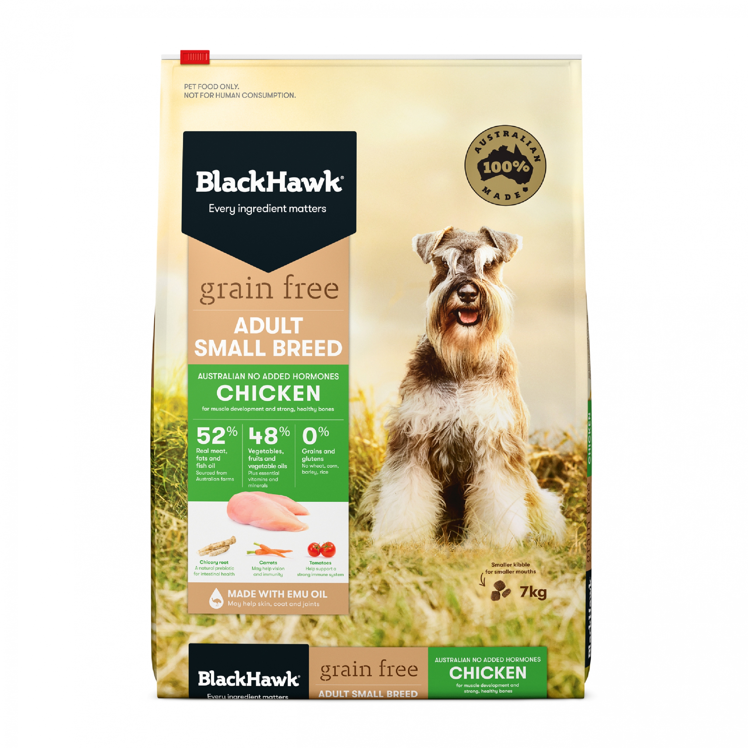Black Hawk – Adult Dog – Small Breed – Grain Free – Chicken - Mindiampets | Pet Shop Online Black Hawk – Adult Dog – Small Breed – Grain Free – Chicken