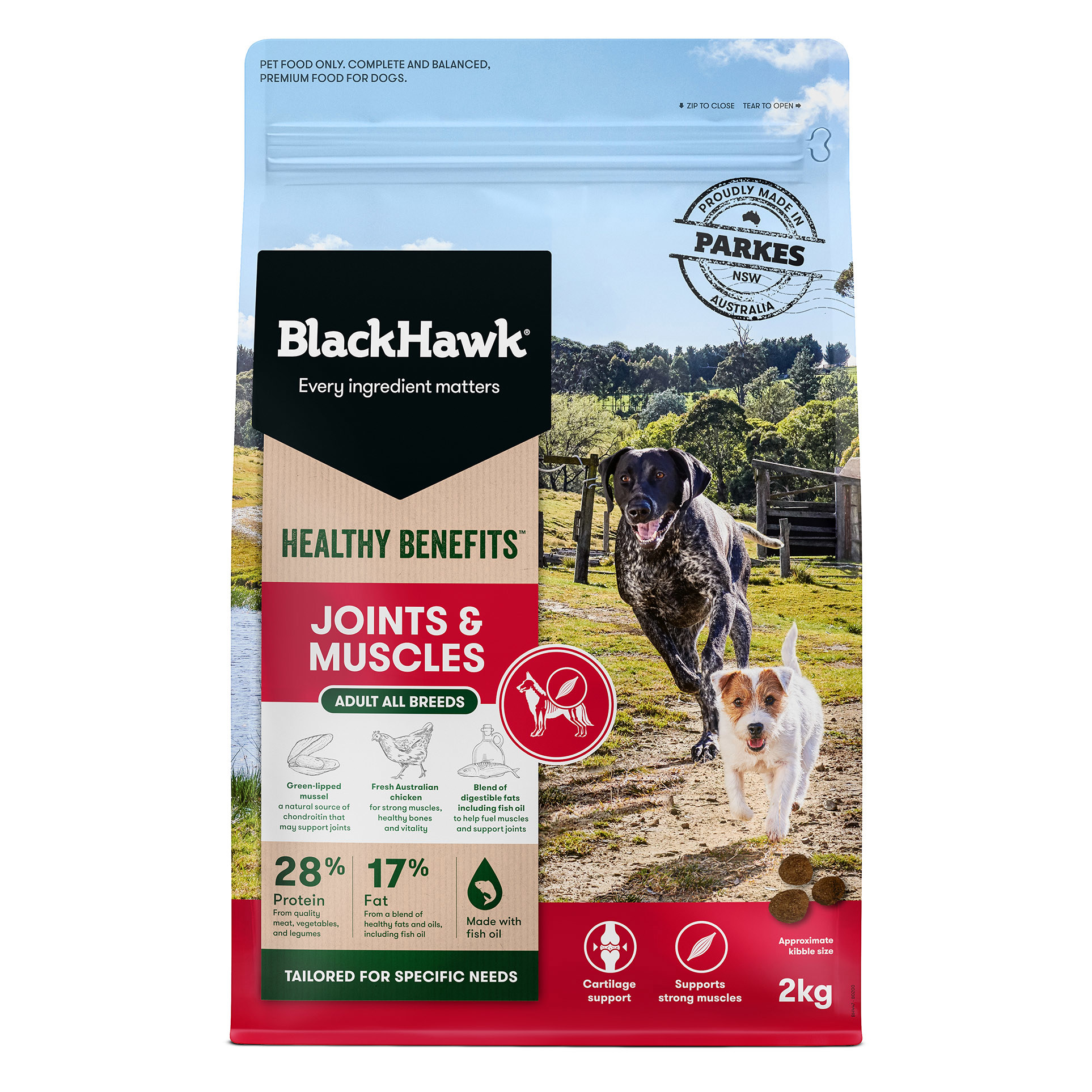 Black Hawk – Adult Dog – Healthy Benefits – Joints & Muscles - Mindiampets | Pet Shop Online Black Hawk – Adult Dog – Healthy Benefits – Joints & Muscles