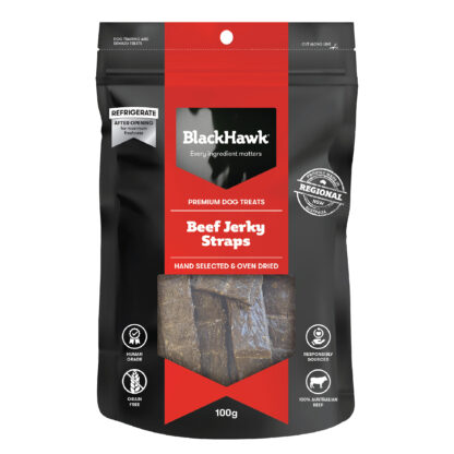 Black Hawk Jerky Straps – Premium Grain-Free Dog Treats