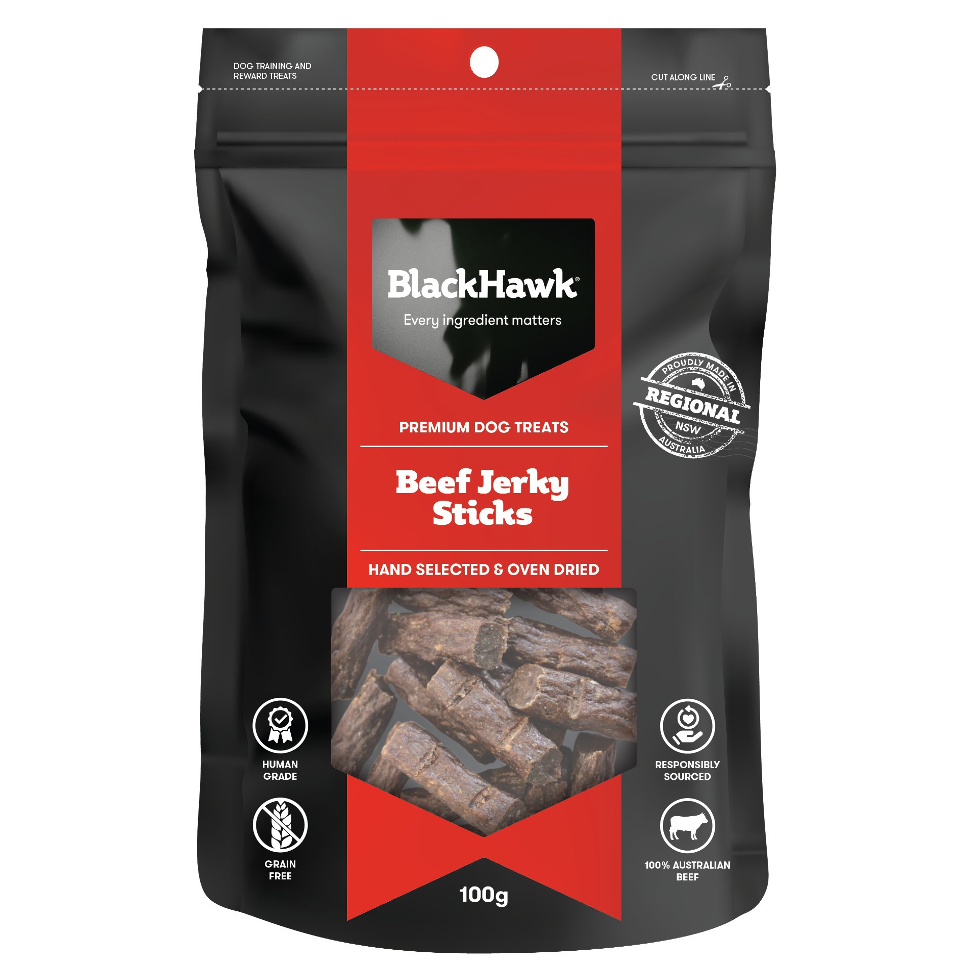 Black Hawk Jerky Sticks – Premium Australian Dog Treats - Mindiampets | Pet Shop Online Black Hawk Jerky Sticks – Premium Australian Dog Treats