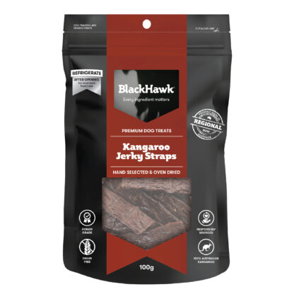 Black Hawk Jerky Straps – Premium Grain-Free Dog Treats