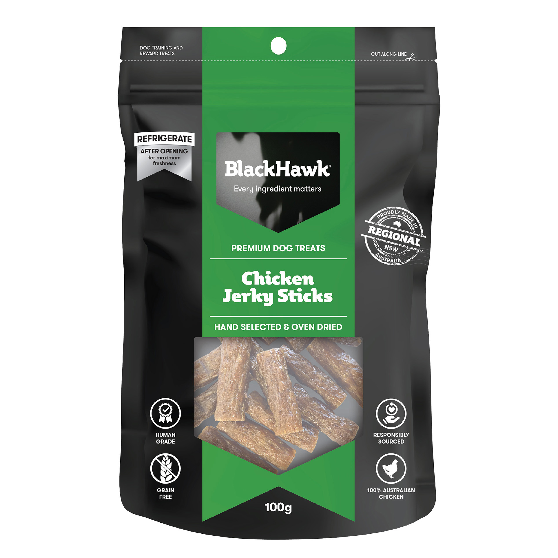 Black Hawk Jerky Sticks – Premium Australian Dog Treats - Mindiampets | Pet Shop Online Black Hawk Jerky Sticks – Premium Australian Dog Treats