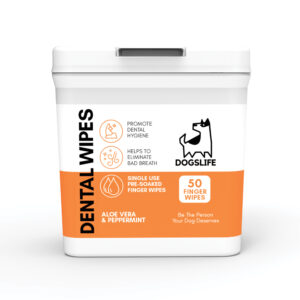 Dogslife – Dental Wipes – 50 Finger Wipes | Fresh Breath & Clean Teeth
