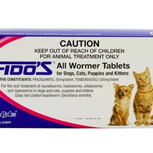 Fido’s – All Wormer Tablets | Broad Spectrum Worm Control for Dogs & Cats