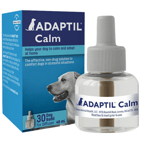 Reduce stress in dogs with Adaptil. Collars and diffusers release appeasing pheromones to calm puppies and adult dogs. Fast delivery across Australia. - Mindiampets | Pet Shop Online Reduce stress in dogs with Adaptil. Collars and diffusers release appeasing pheromones to calm puppies and adult dogs. Fast delivery across Australia.