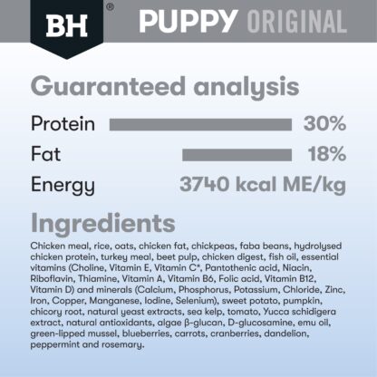 Support your small-breed puppy with Black Hawk Chicken & Rice. High-quality Australian chicken, fibre-rich sweet potato, and omega-3 for growth, brain, and digestion.