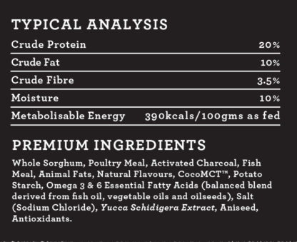 Cherish – Odour Control Treats Keep your dog’s breath and body fresh with every bite. Cherish Odour Control Treats are a highly palatable, charcoal-based treat designed to help reduce bad breath and objectionable body odours in dogs. Perfect as a daily treat, they combine health benefits with a taste dogs love. Why Choose Cherish Odour Control Treats? Activated Charcoal: Helps absorb compounds that cause bad breath and body odour. Natural Ingredients: Includes poultry meal, fish meal, and sorghum for a nutritious base. Omega 3 & 6: Supports skin, coat, and overall wellness while improving palatability. CocoMCT™: A unique coconut oil extract that nourishes brain and body health. Yucca schidigera Extract: Assists with stool odour reduction and gut health. Key Benefits Helps maintain fresher breath and reduce odours naturally. Supports digestive health with fibre-rich ingredients. Delivers a tasty treat dogs enjoy while promoting overall wellbeing. Made in Australia using quality, responsibly sourced ingredients. Active Ingredients Activated Charcoal: Supports odour control and helps with fresh breath in dogs when fed regularly. Ingredients Whole sorghum, poultry meal, activated charcoal, fish meal, animal fats, natural flavours, CocoMCT™, potato starch, omega 3 & 6 fatty acids (from fish oil, vegetable oils and oilseeds), sodium chloride, yucca schidigera extract, aniseed, antioxidants. Feeding Guide Feed as a treat or reward alongside a balanced diet. Always provide fresh water. Adjust serving size according to your dog’s size, age, and activity level. Explore More Browse more dog treats or discover nutritious dry dog food. Learn about activated charcoal and its benefits for pets, or shop on Amazon AU for more Cherish products.