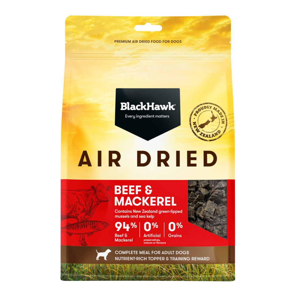 Black Hawk Adult Dog – Air Dried Beef & Mackerel | Premium NZ Recipe