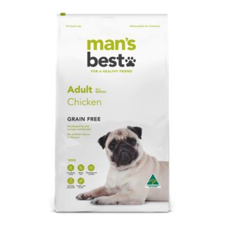 Man’s Best – Adult Dog – GRAIN FREE – Chicken | Healthy & Balanced Dog Food | Mindiampets Australia