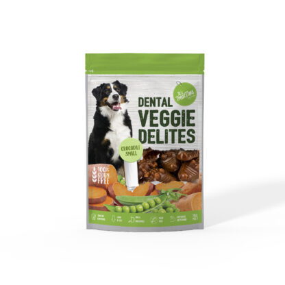 It’s Treat Time – Dental Veggie Delights – Crocodile Small | Mindiampets Australia