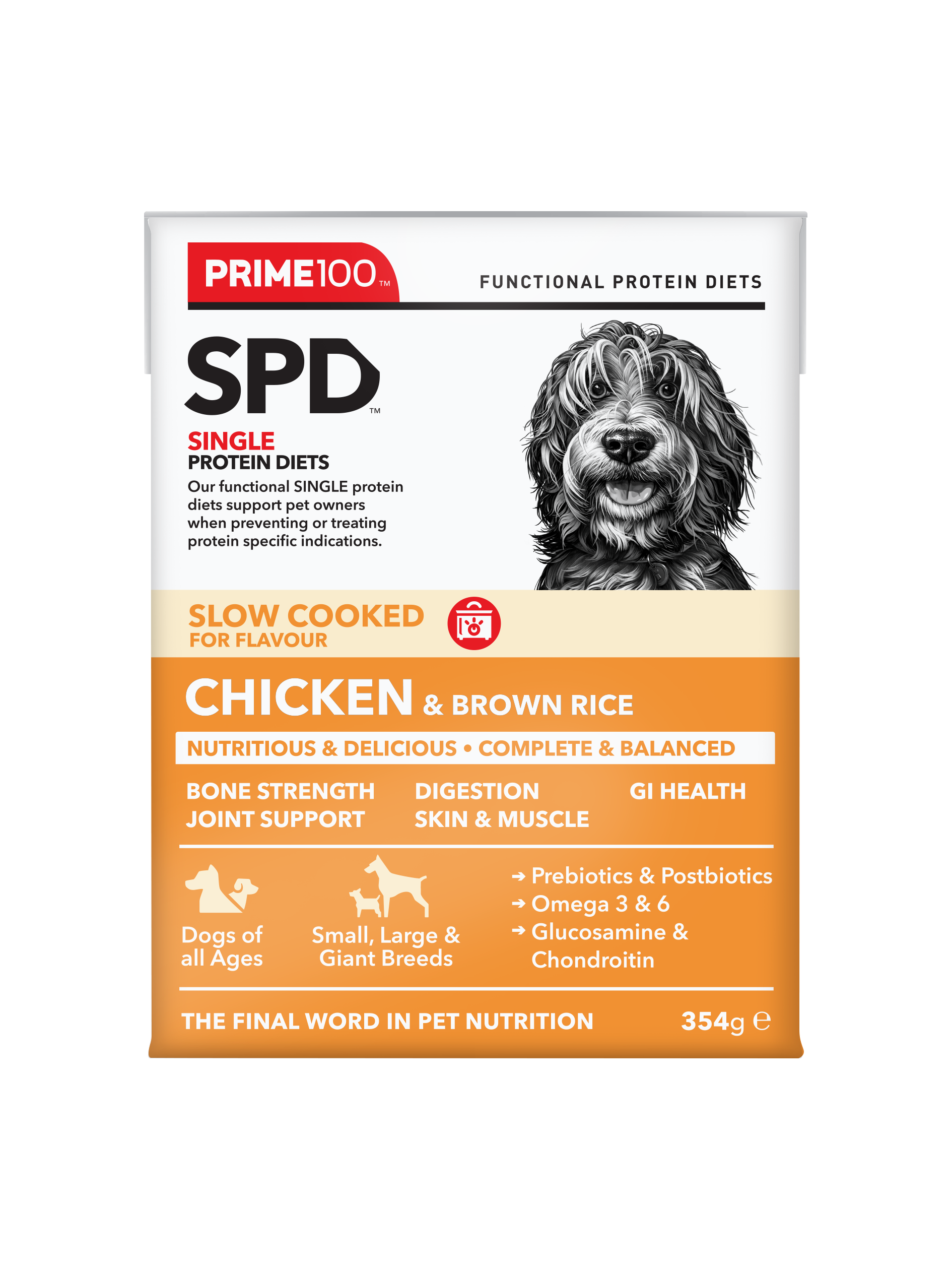 Prime100 – SPD Slow Cooked – Chicken & Brown Rice | Digestive Health Dog Food | Mindiampets Australia - Mindiampets | Pet Shop Online Prime100 – SPD Slow Cooked – Chicken & Brown Rice | Digestive Health Dog Food | Mindiampets Australia