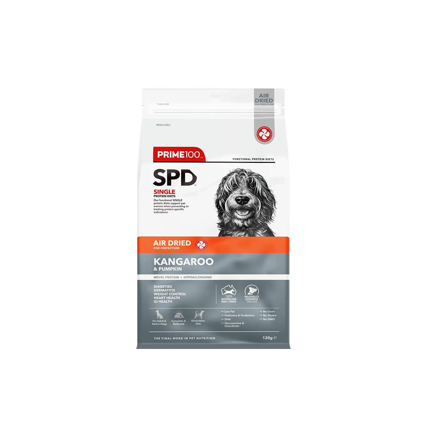 Prime100 – SPD Air Dried – Kangaroo & Pumpkin | Hypoallergenic Dog Food | Mindiampets Australia - Mindiampets | Pet Shop Online Prime100 – SPD Air Dried – Kangaroo & Pumpkin | Hypoallergenic Dog Food | Mindiampets Australia