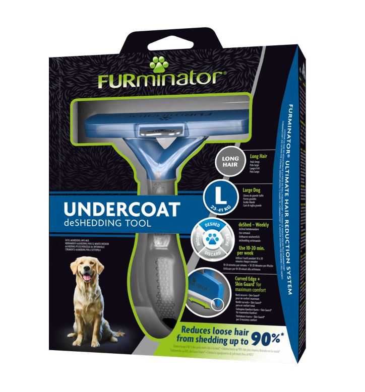 FURminator – Undercoat Deshedding Tool – Long Hair Dogs | Reduce Shedding by 90% - Mindiampets | Pet Shop Online FURminator – Undercoat Deshedding Tool – Long Hair Dogs | Reduce Shedding by 90%