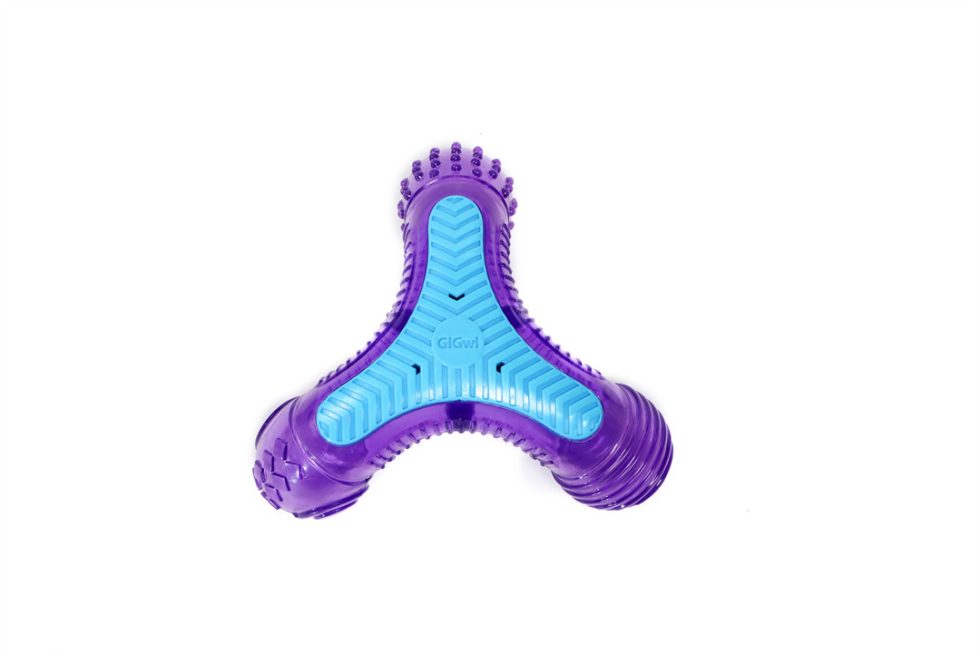 GiGwi – Multi-Sound Bone | Triple Squeak TPR Chew Toy for Power Chewers 14 × 3 × 23 cm - Mindiampets | Pet Shop Online GiGwi – Multi-Sound Bone | Triple Squeak TPR Chew Toy for Power Chewers 14 × 3 × 23 cm