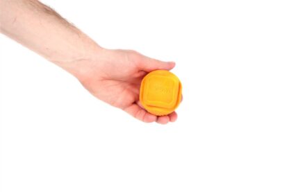 GiGwi – G-Foamer – Ball | Floating TPR Foam Fetch Toy 6.5 cm (High-Vis Orange)