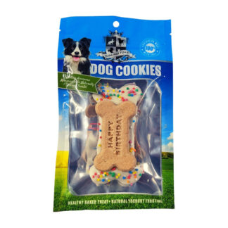 Huds and Toke – Happy Birthday Bone Cookie – Blue | Mindiampets Australia