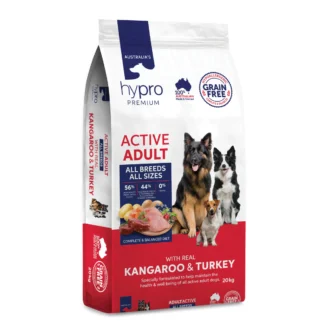 Hypro Premium – Active Adult – GRAIN FREE – Kangaroo & Turkey | Mindiampets Australia