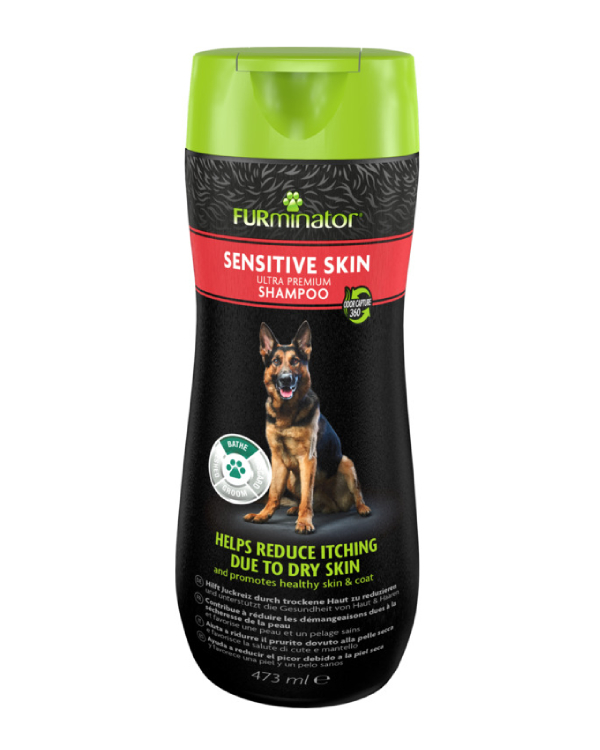 FURminator – Sensitive Skin Ultra Premium Shampoo | Gentle Itch Relief for Dogs - Mindiampets | Pet Shop Online FURminator – Sensitive Skin Ultra Premium Shampoo | Gentle Itch Relief for Dogs