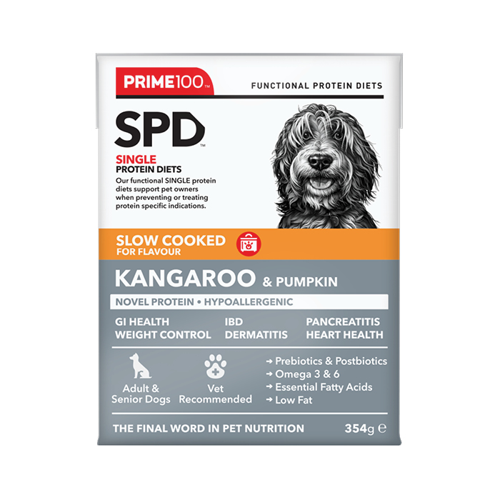 Prime100 – SPD Slow Cooked – Kangaroo & Pumpkin | Hypoallergenic Low-Fat Dog Food | Mindiampets Australia - Mindiampets | Pet Shop Online Prime100 – SPD Slow Cooked – Kangaroo & Pumpkin | Hypoallergenic Low-Fat Dog Food | Mindiampets Australia