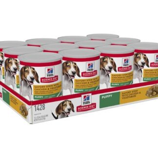 Hill’s – Science Diet – Wet Food Tins – Puppy – Savory Stew Chicken & Veg | Mindiampets Australia