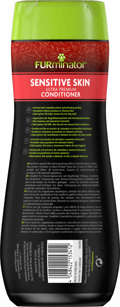 FURminator – Sensitive Skin Ultra Premium Conditioner | Soothing Itch Relief & Coat Care