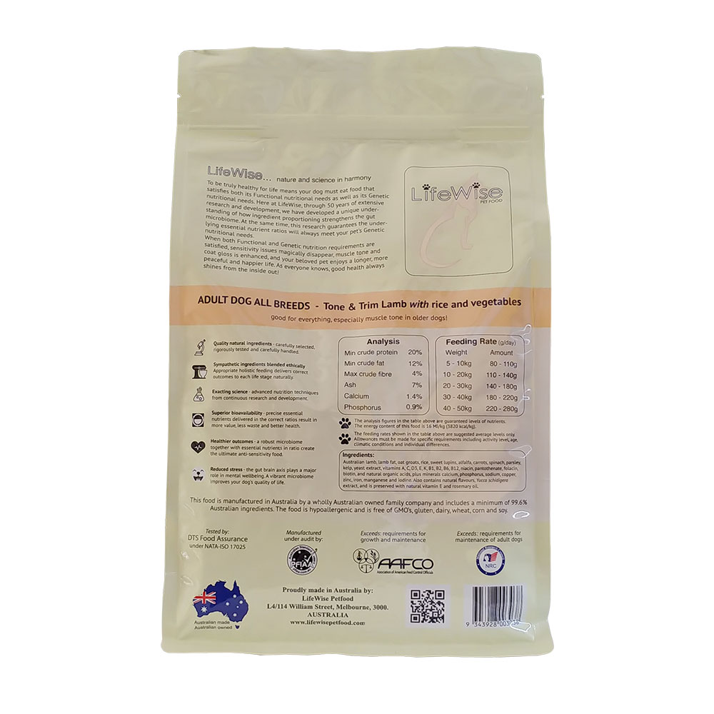 LifeWise – Adult Dog – Tone & Trim Lamb | Low-Fat Holistic Dog Food | Mindiampets Australia - Mindiampets | Pet Shop Online LifeWise – Adult Dog – Tone & Trim Lamb | Low-Fat Holistic Dog Food | Mindiampets Australia