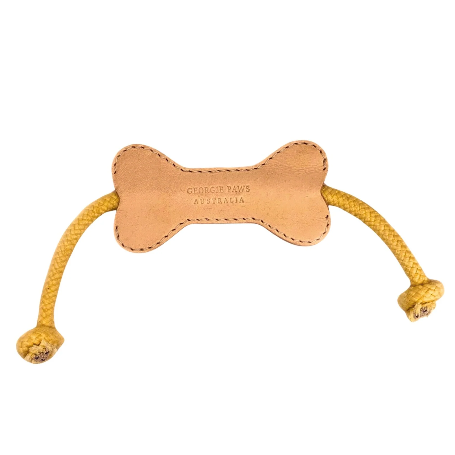 Georgie Paws – Flora Bone Toy | Eco-Friendly Buffalo Leather Dog Chew - Mindiampets | Pet Shop Online Georgie Paws – Flora Bone Toy | Eco-Friendly Buffalo Leather Dog Chew