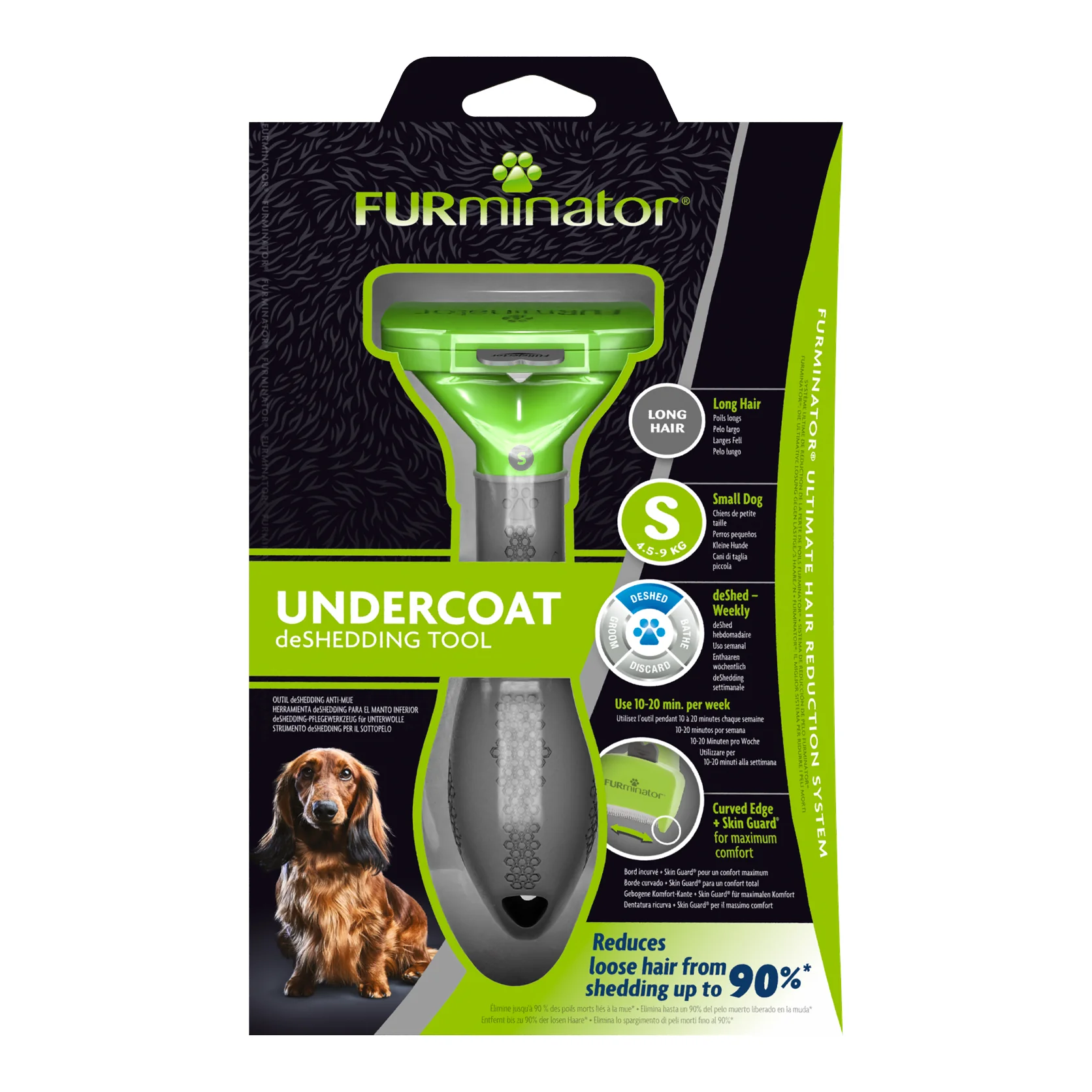 FURminator – Undercoat Deshedding Tool – Long Hair Dogs | Reduce Shedding by 90% - Mindiampets | Pet Shop Online FURminator – Undercoat Deshedding Tool – Long Hair Dogs | Reduce Shedding by 90%