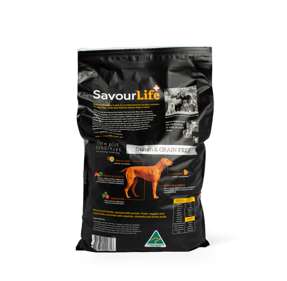 SavourLife – Adult Dog – Care Plus – Grain Free – Sensitive with Australian Ocean Fish | Mindiampets Australia - Mindiampets | Pet Shop Online SavourLife – Adult Dog – Care Plus – Grain Free – Sensitive with Australian Ocean Fish | Mindiampets Australia