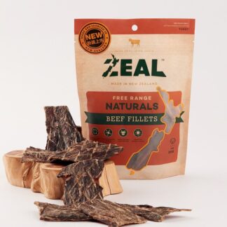 Zeal free range beef fillets dog treats Australia