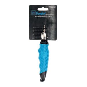 ergonomic pet grooming dematting tool