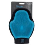 ergonomic grooming mitt for pet washing and fur removal